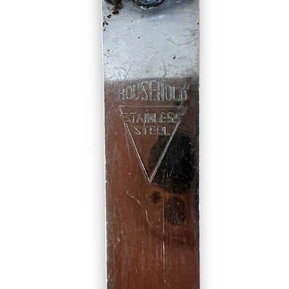 Vintage 70s Stainless Steel Slotted Spatula Japan Kitchen Utensil Mid Century - Picture 6 of 7